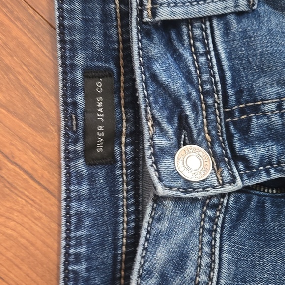 Silver Mid Rise Bootcut Jeans - Picture 2 of 5